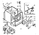 Kenmore 1107208610 cabinet assembly diagram