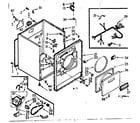 Kenmore 1107208611 cabinet assembly diagram