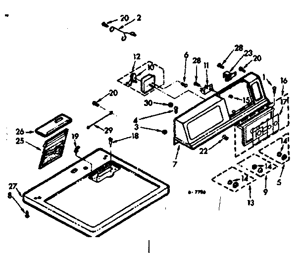 TOP AND CONSOLE ASSEMBLY