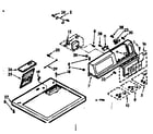 Kenmore 1107208611 top and console assembly diagram