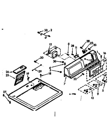 Top and console assembly