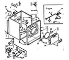 Kenmore 1107208630 cabinet assembly diagram