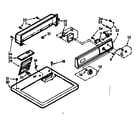 Kenmore 1107208630 top and console assembly diagram