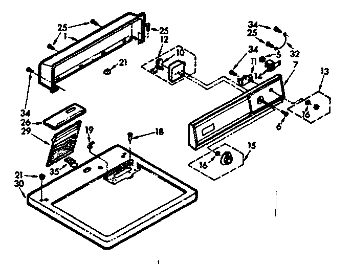 Top and console assembly