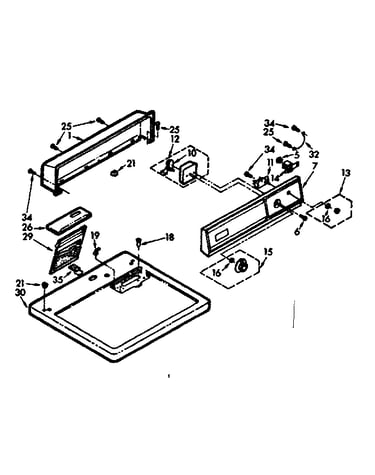 Top and console assembly