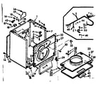 Kenmore 1107208701 cabinet parts diagram