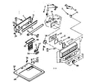 Kenmore 1107208800 top and console assembly diagram