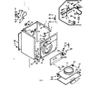 Kenmore 1107208801 cabinet parts diagram