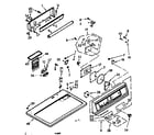 Kenmore 1107208801 top and console assembly diagram