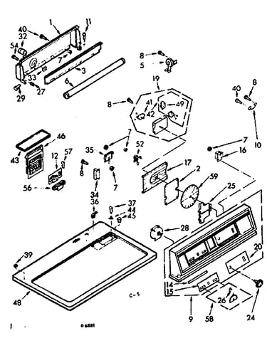 Top and console assembly