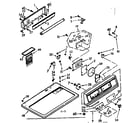 Kenmore 1107208802 top and console assembly diagram