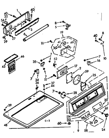 Top and console assembly