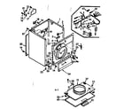 Kenmore 1107208901 cabinet parts diagram