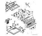Kenmore 1107208901 top and console assembly diagram