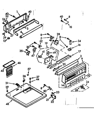Top and console assembly