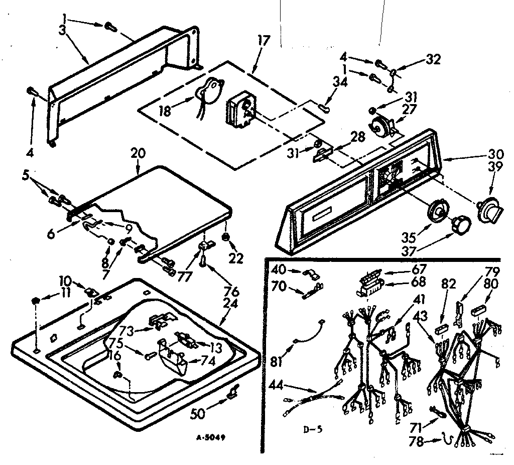 Top and console assembly