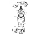 Kenmore 1107214601 tub and basket assembly diagram