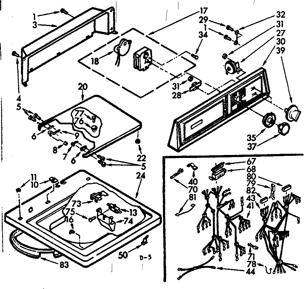 TOP AND CONSOLE ASSEMBLY