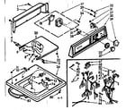 Kenmore 1107214601 top and console assembly diagram