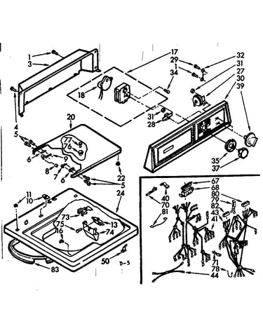 Top and console assembly
