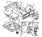 Kenmore 1107214620 top and console assembly diagram