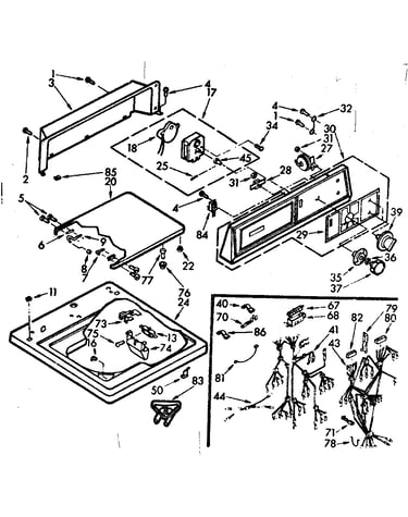 Top and console assembly
