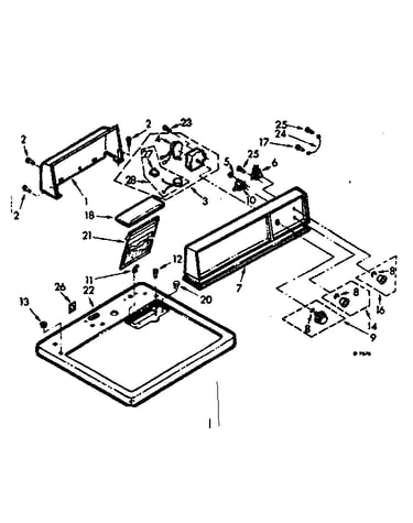 Top and console assembly