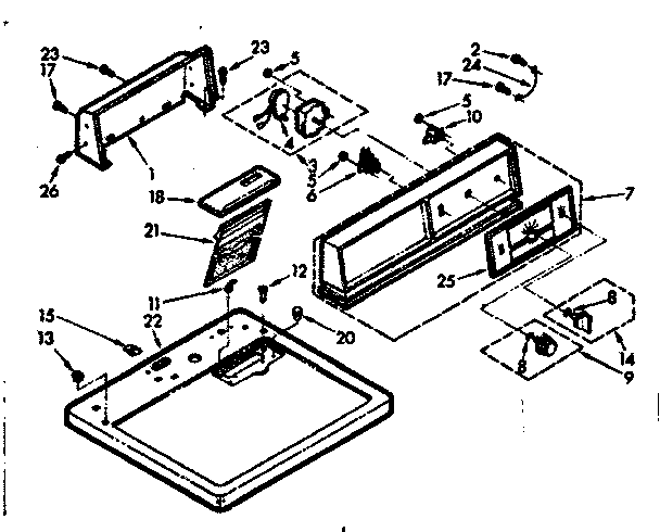 Top and console assembly