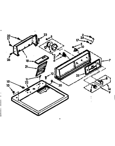 Top and console assembly