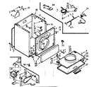 Kenmore 1107217621 cabinet assembly diagram