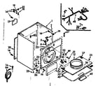 Kenmore 1107217800 cabinet assembly diagram