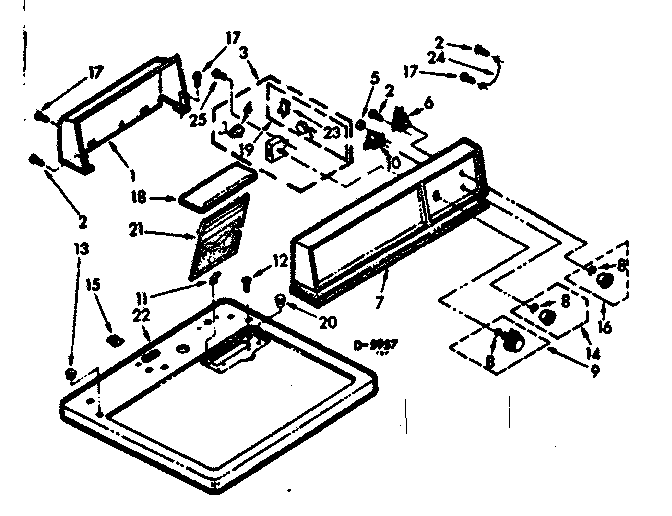Top and console assembly