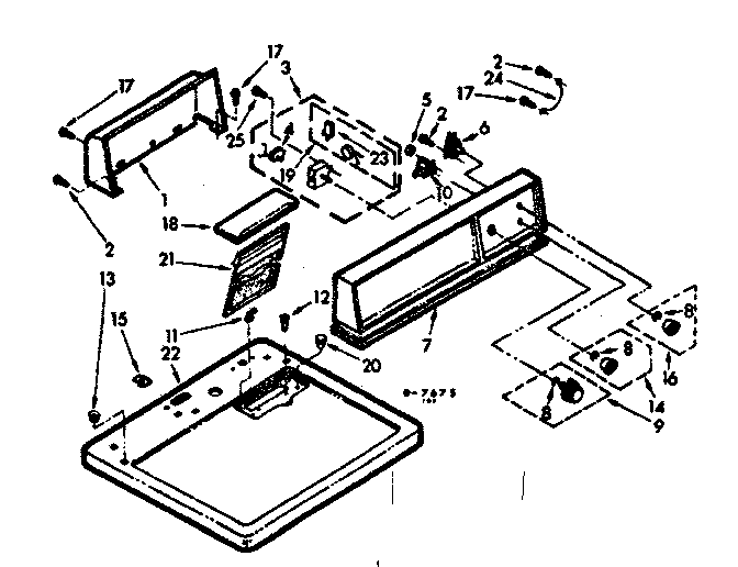Top and console assembly