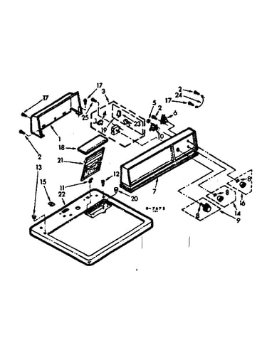 Top and console assembly
