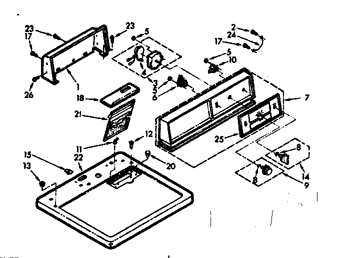 Top and console assembly