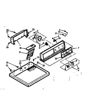 Top and console assembly