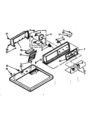 Top and console assembly