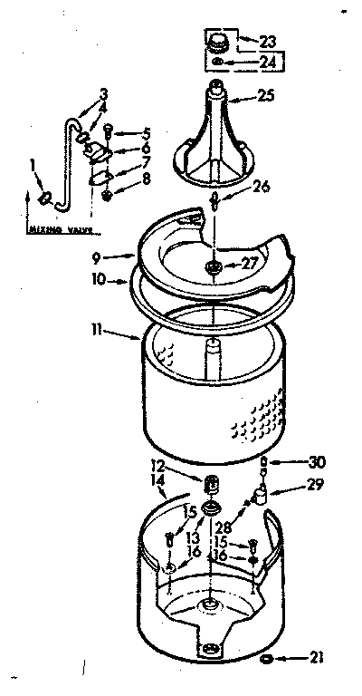 TUB AND BASKET ASSEMBLY