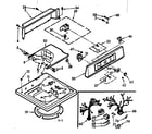 Kenmore 1107224400 top and console assembly diagram