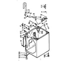 Kenmore 1107224401 cabinet parts diagram