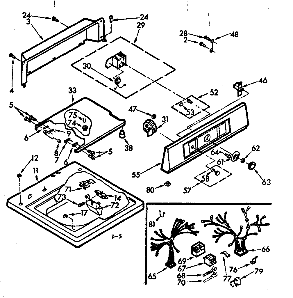 Top and console assembly