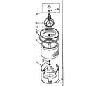 Kenmore 1107233100 tub and basket assembly diagram