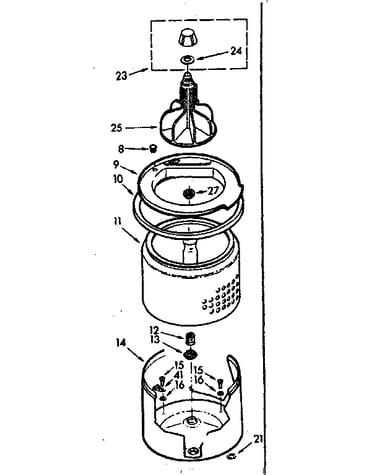 Tub and basket assembly
