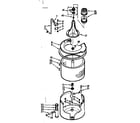 Kenmore 1107305620 tub and basket assembly diagram