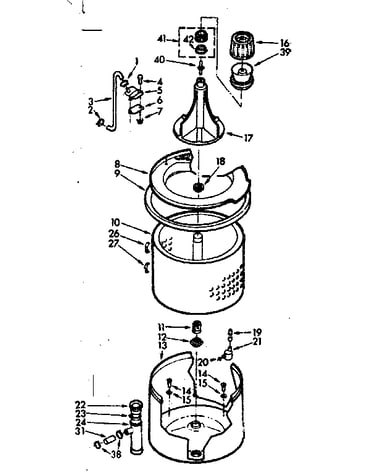Tub and basket assembly