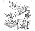 Kenmore 1107305620 top and console assembly diagram
