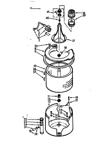 Tub and basket assembly