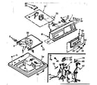 Kenmore 1107304621 top and console assembly diagram