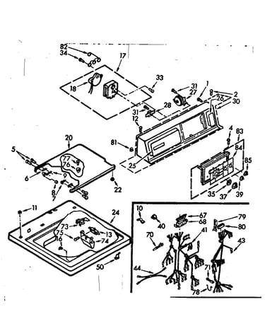 Top and console assembly