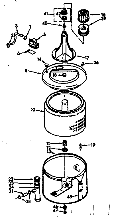 TUB AND BASKET ASSEMBLY